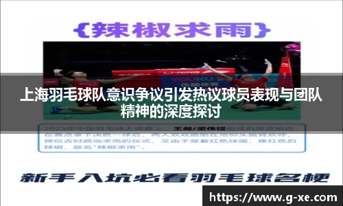上海羽毛球队意识争议引发热议球员表现与团队精神的深度探讨